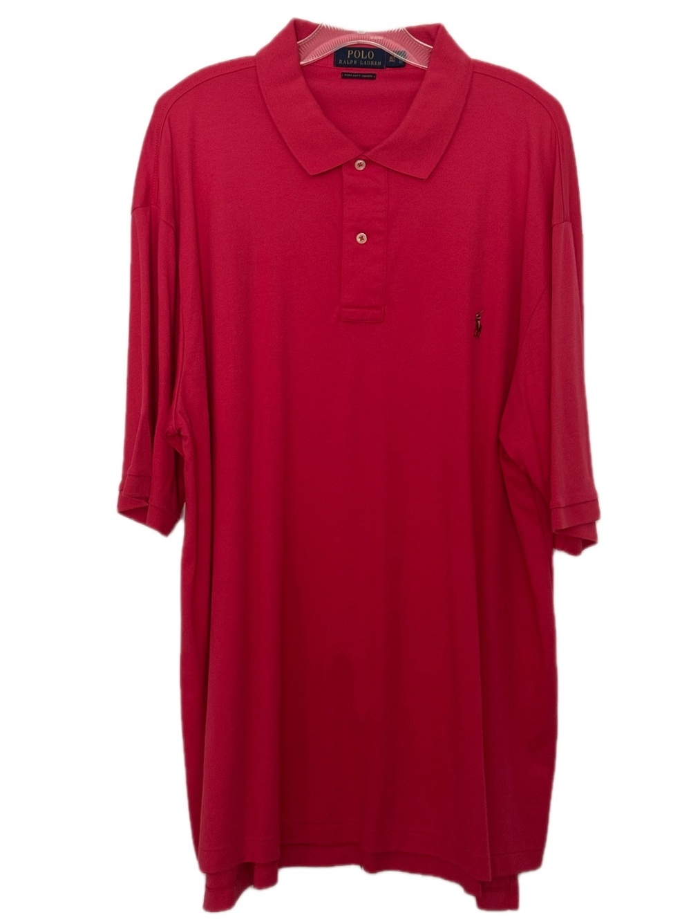 Polo by Ralph Lauren Pima Soft Touch - Men's Red Polo Shirt with Signature Pony